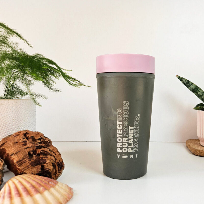 VENT for Change Reusable Travel Cup – Dusk Pink - Reclaimed Ocean Bound Plastic