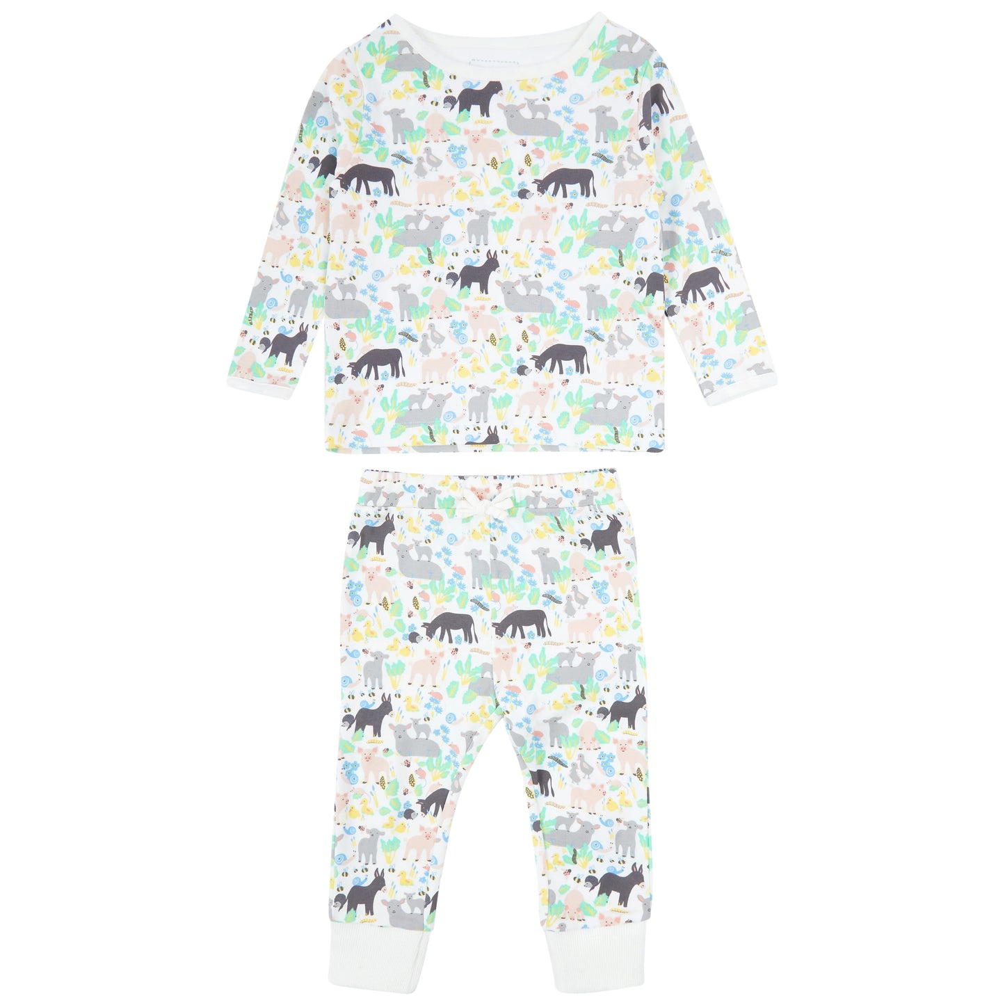Piccalilly Country Friends organic cotton pyjamas for children