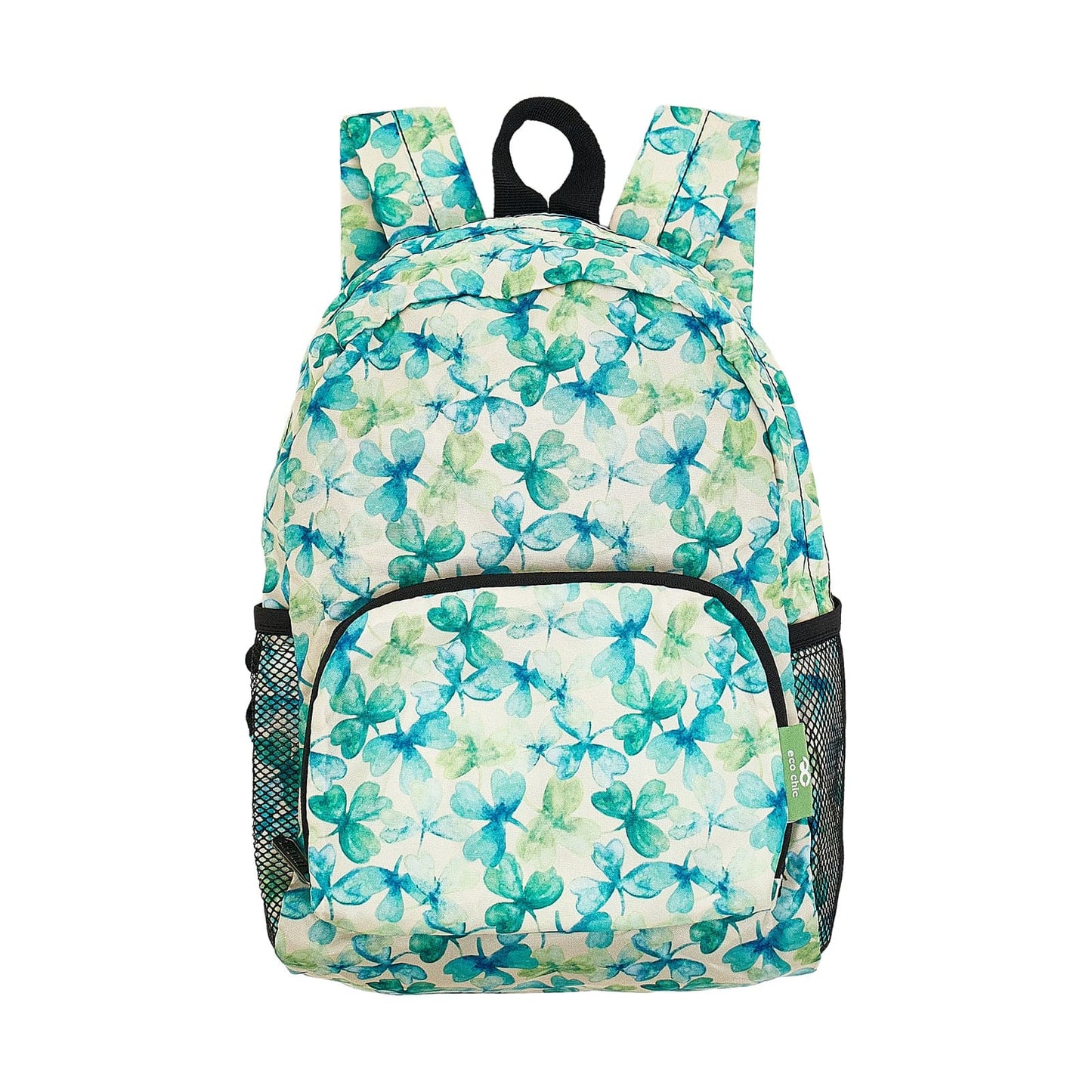Eco Chic mini foldable backpack made from recycled plastic bottles rPET material