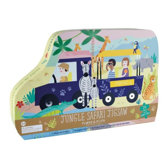 Floss and Rock 20 piece Jungle Safari jigsaw puzzle for kids