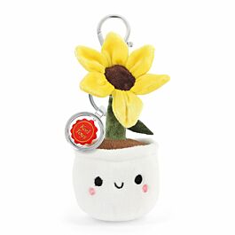 Keel Eco 12cm Bag Charm – Sunflower, sustainable kids accessory