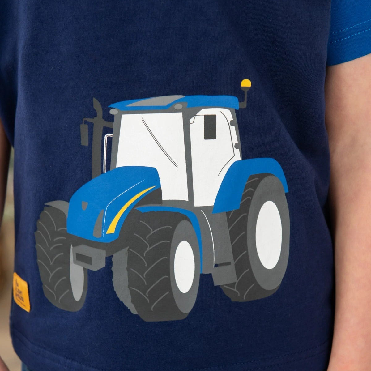 Little Lighthouse Mason T-Shirt Short Sleeved Blue Tractor