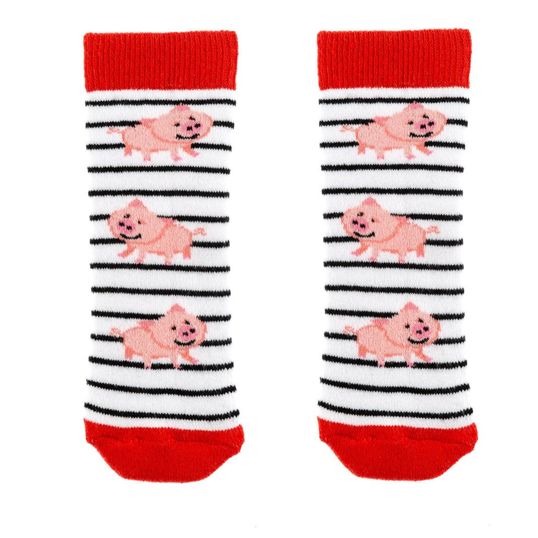Squelch Welly Socks, Pigs, 1-3y