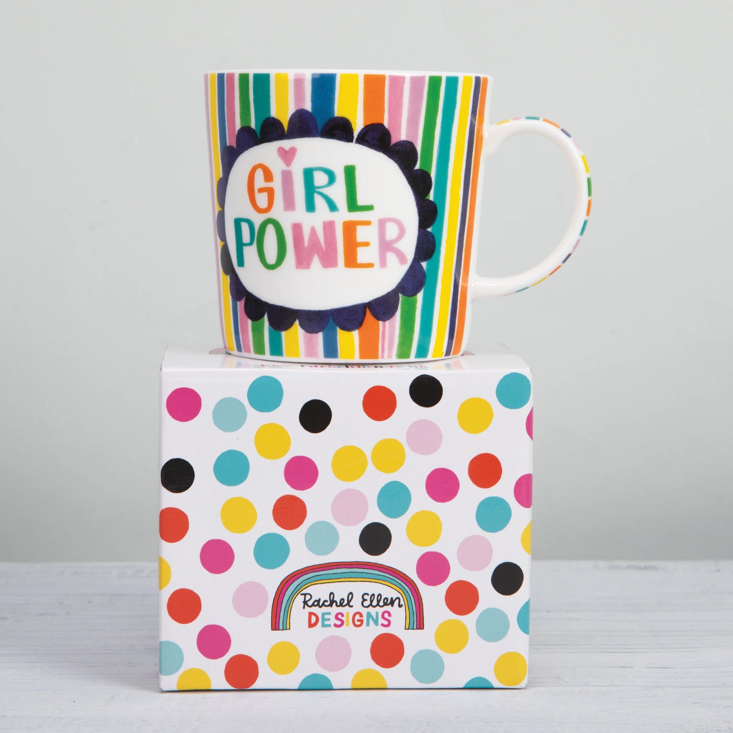 Rachel Ellen Girl Power Fine Bone China Mug – Gift Boxed Mug