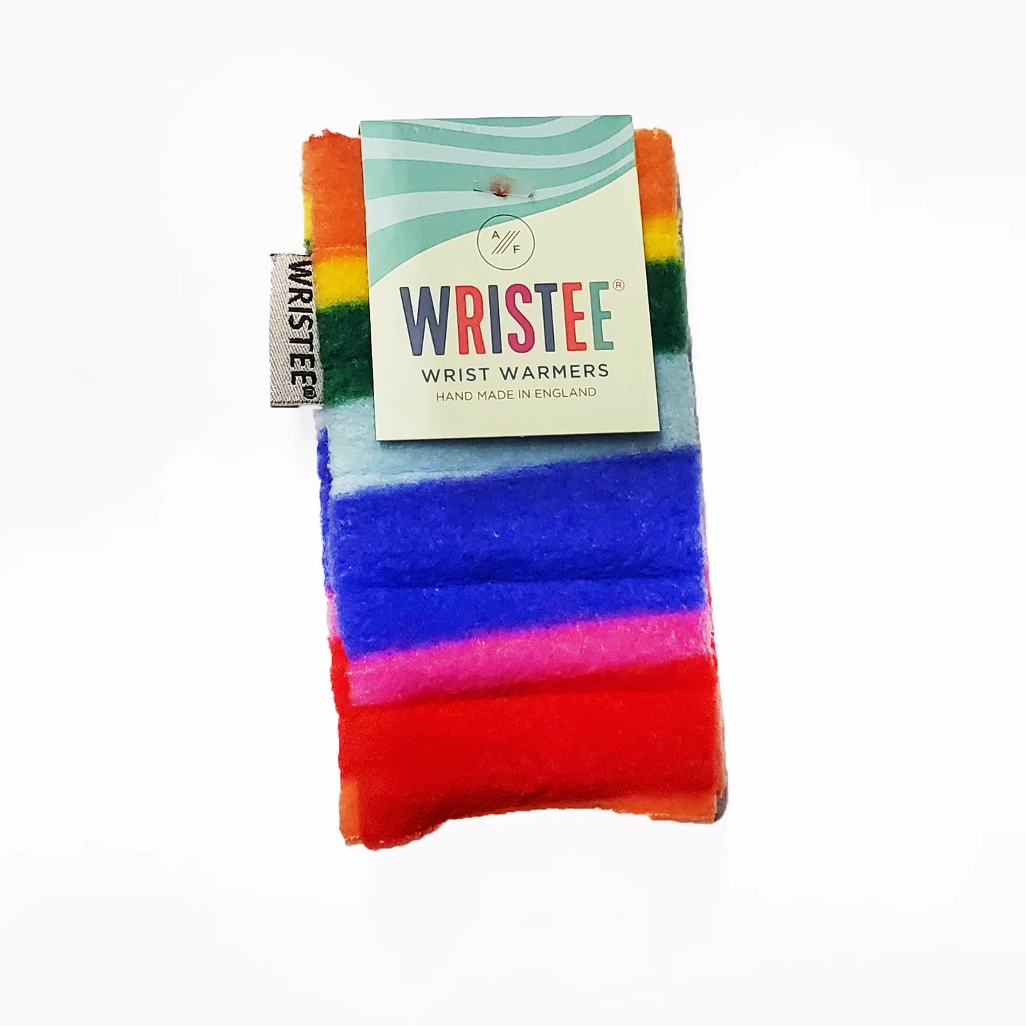 Wristees® Toddler Wrist Warmers – Soft Fleecy Warmth for Ages 1–3, Rainbow