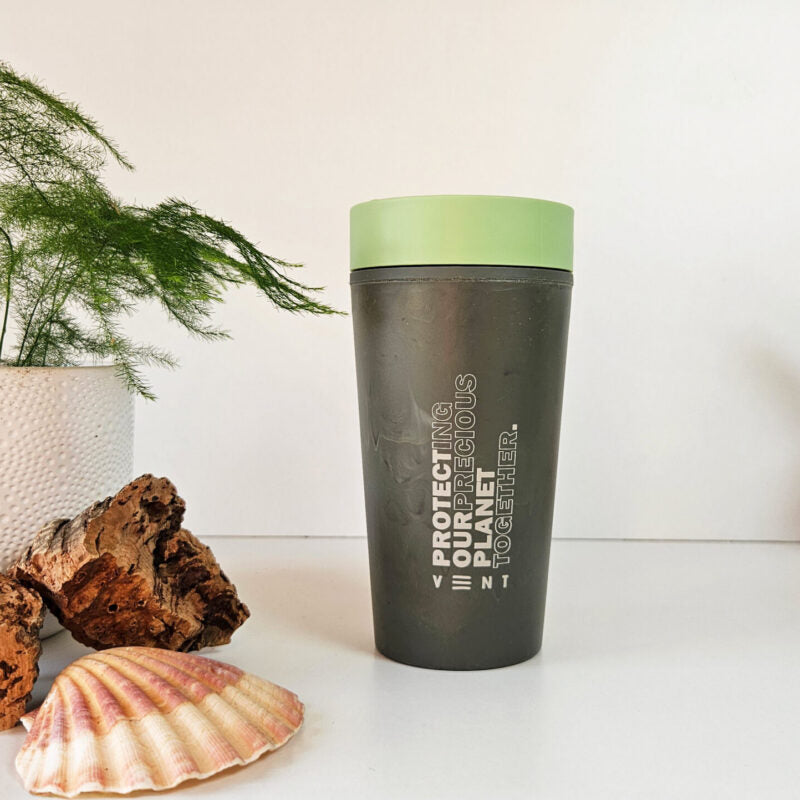 VENT for Change Reusable Travel Cup – Recycled Fabric – Pistachio Green - Ocean