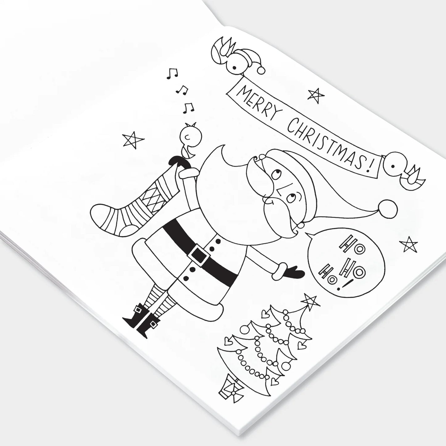 Rachel Ellen Colouring Book Christmas Santa Scene