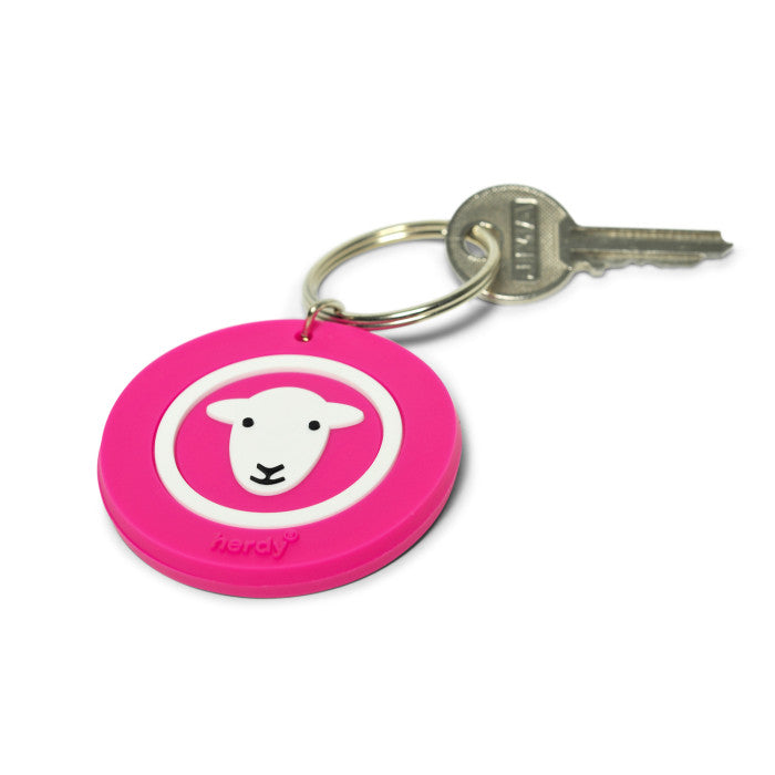 Herdy Silicone Keyring, Pink