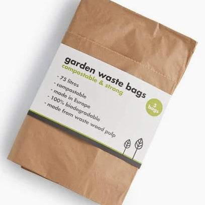 EcoLiving compostable paper garden waste bags, biodegradable and eco-friendly