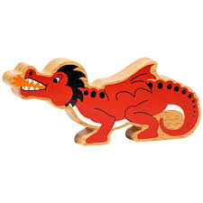 Lanka Kade Natural Wooden Red Dragon