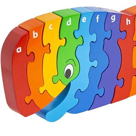 Lanka Kade Whoopi the Whale Alphabet Jigsaw – Wooden Educational Puzzle - A to Z