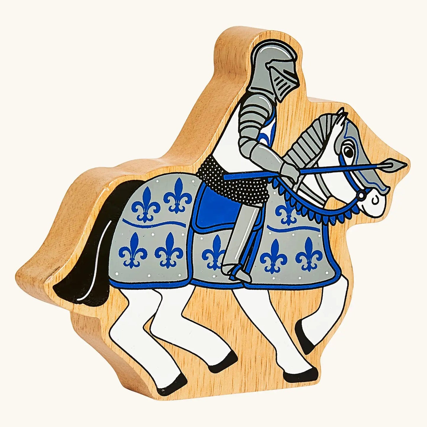 Lanka Kade Blue Knight On Horseback – FSC Fair Trade Wooden Toy Figure