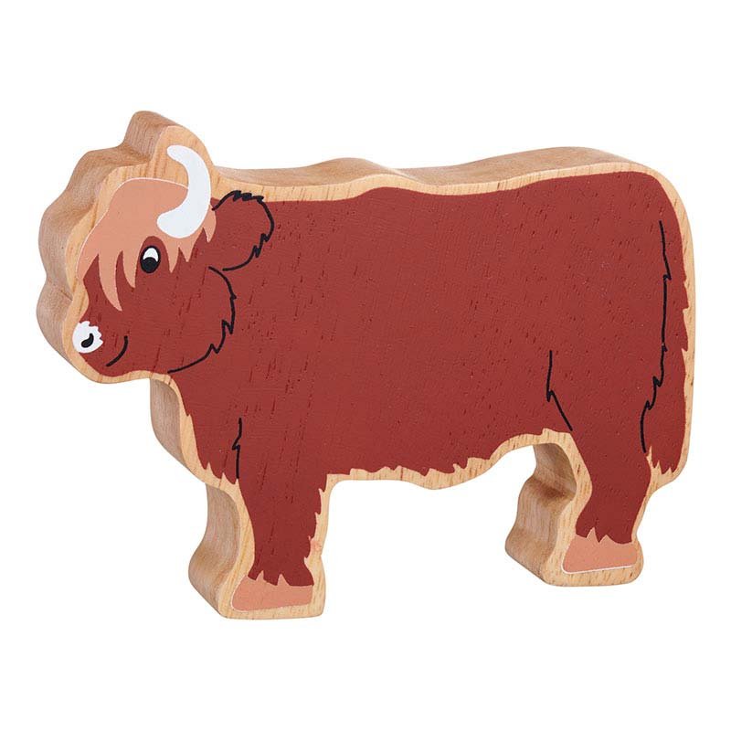 Lanka Kade Natural Wooden Highland Cow