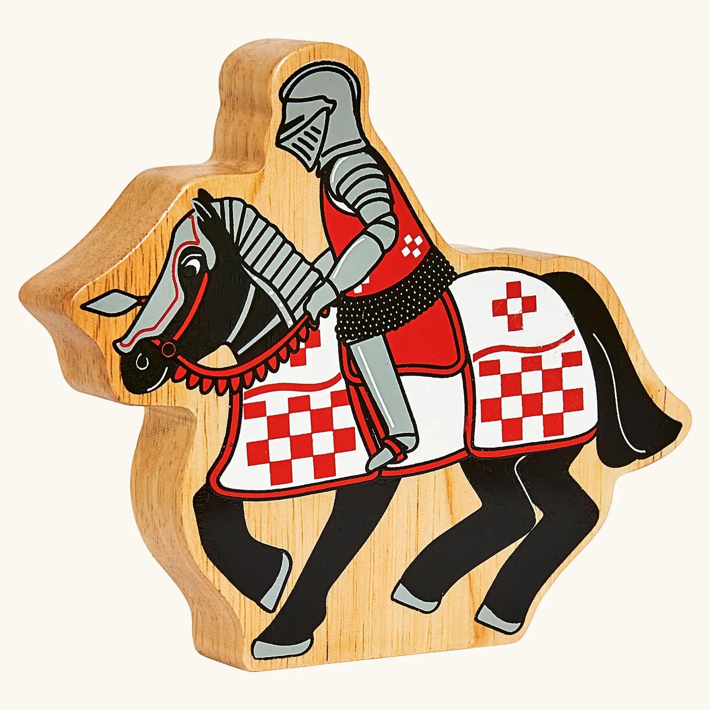 Lanka Kade Red Knight On Horseback – FSC Fair Trade Wooden Toy Figure