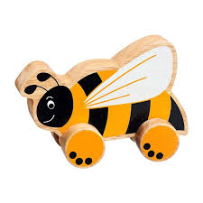 Lanka Kade Wooden Bee push along toy
