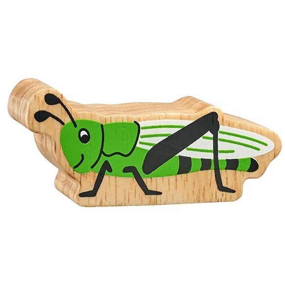 Lanka Kade wooden green grasshopper