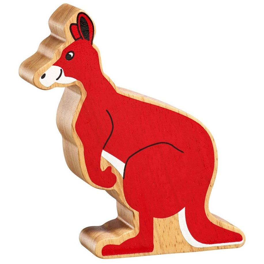 Lanka Kade Natural Wooden Red Kangeroo