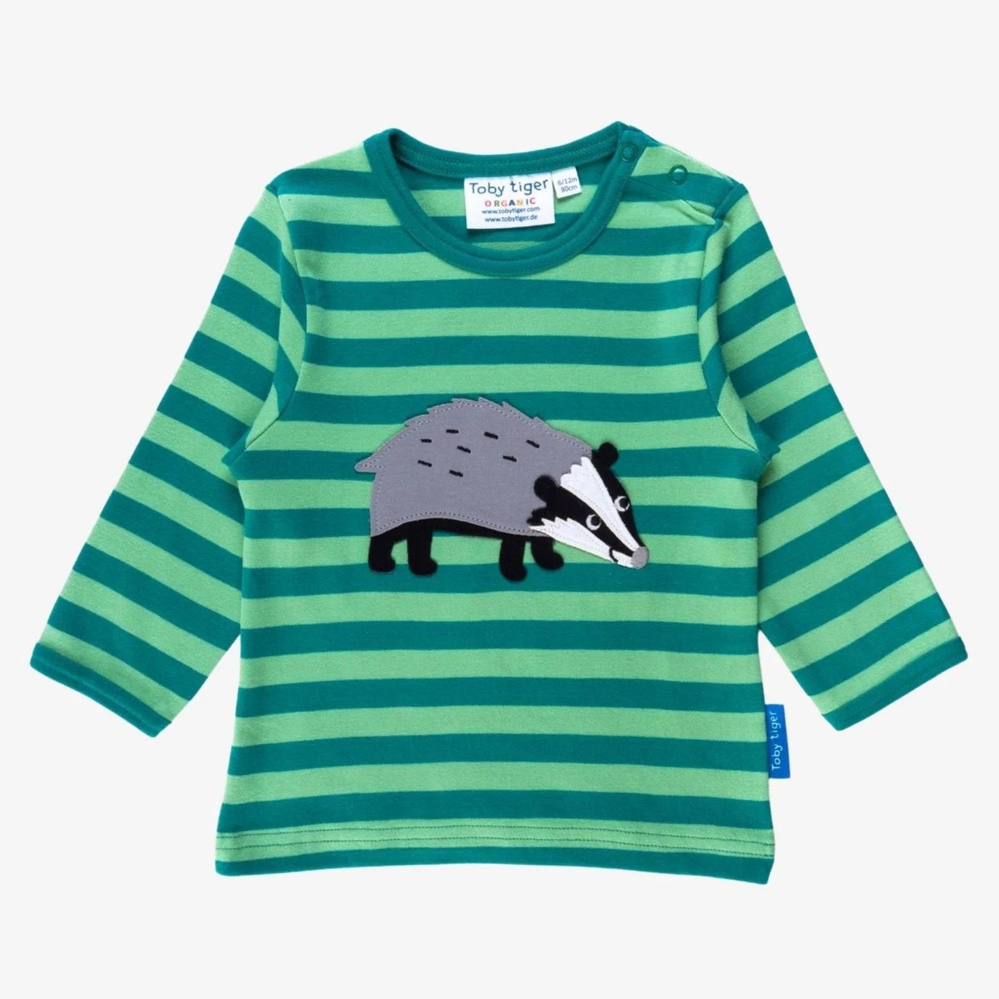 Toby Tiger Long Sleeve Top, Badger