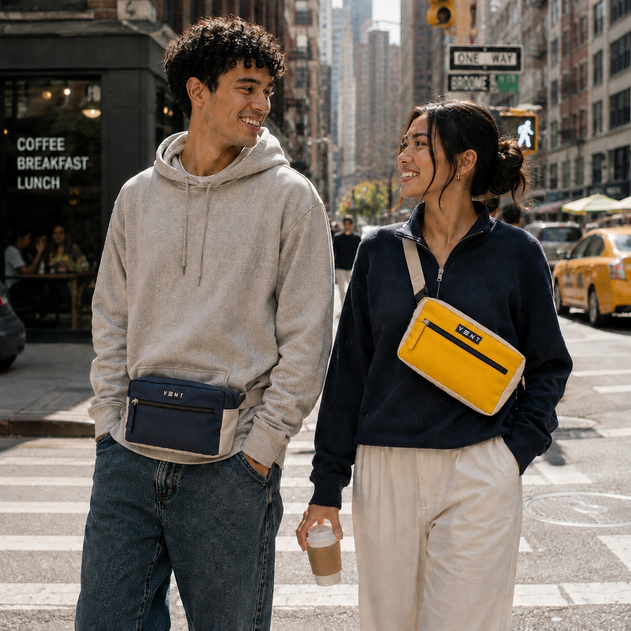 VENT for Change Recycled Ocean Plastic Sling Bag – Yellow