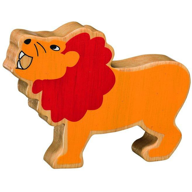 Lanka Kade Natural Wooden Yellow Lion