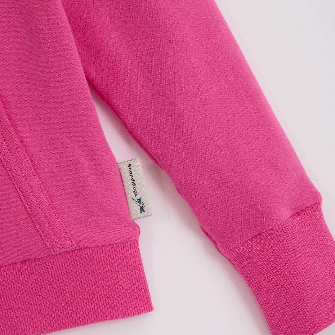 ScandiBugs Own Label Organic Reversible Hoodie - Bubblegum Pink & Perfectly Purple
