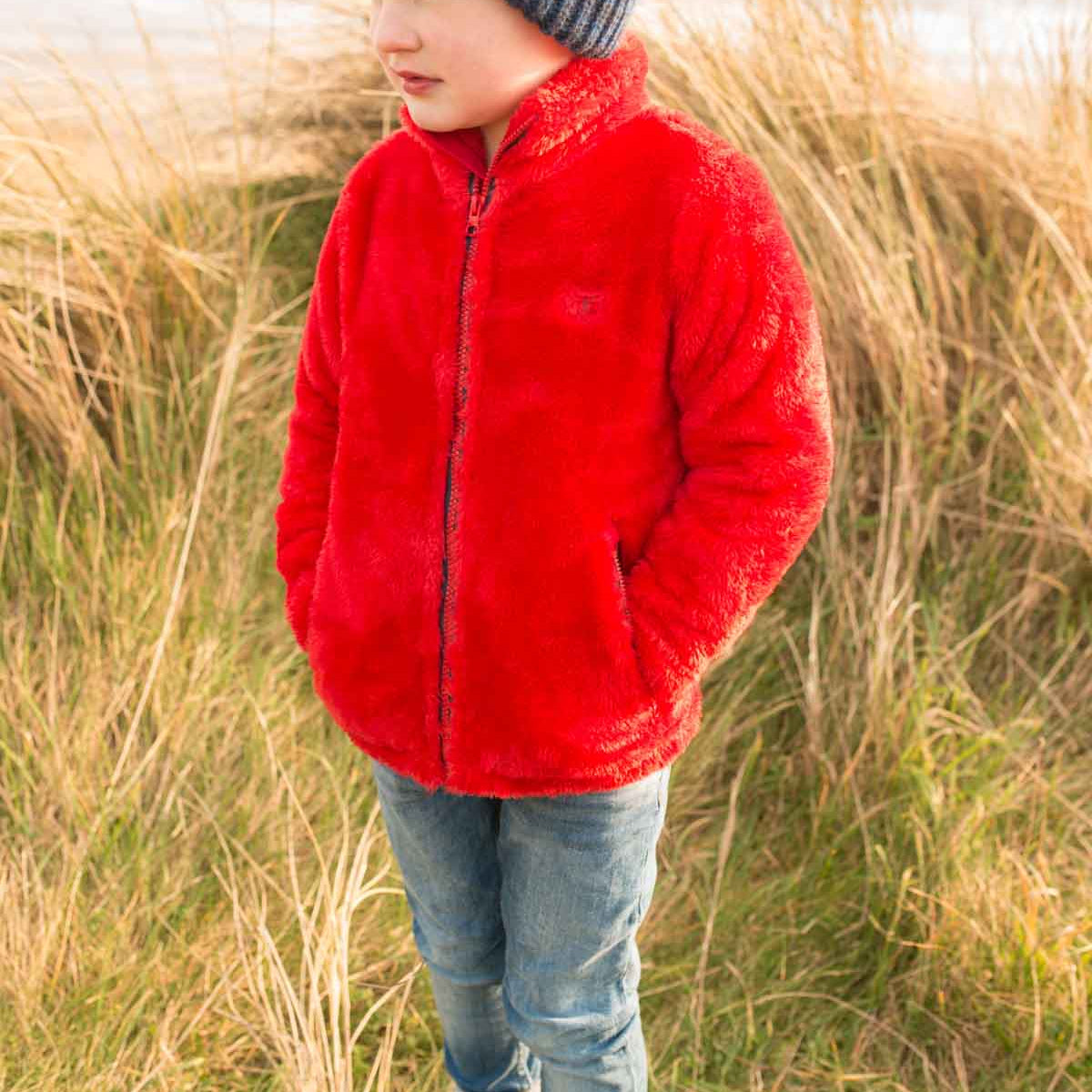 Little Lighthouse Ted Fleece – Lava Red