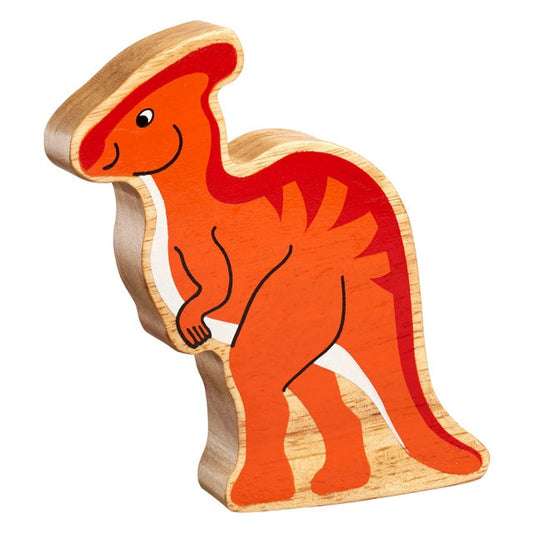 Natural Wooden Parasaurolophus