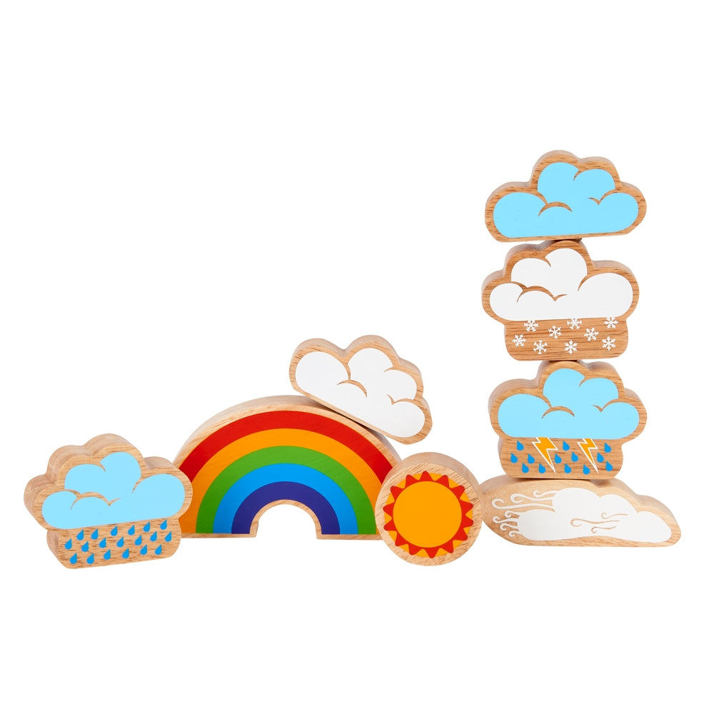 Lanka Kade Wooden Weather Playset – 8 Piece Educational Wooden Toy Set