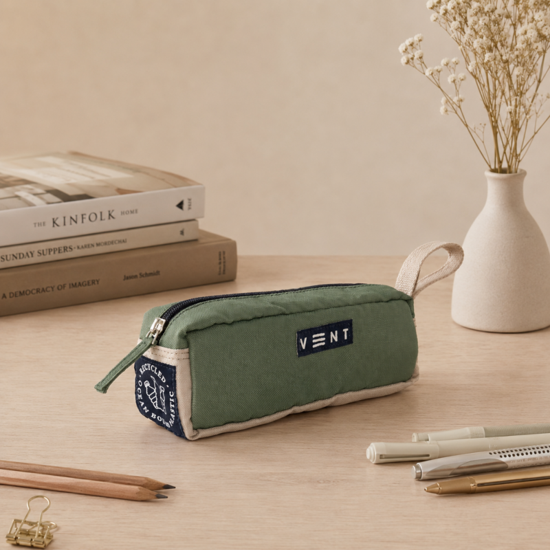 VENT for Change Recycled Ocean Plastic Pencil Case
