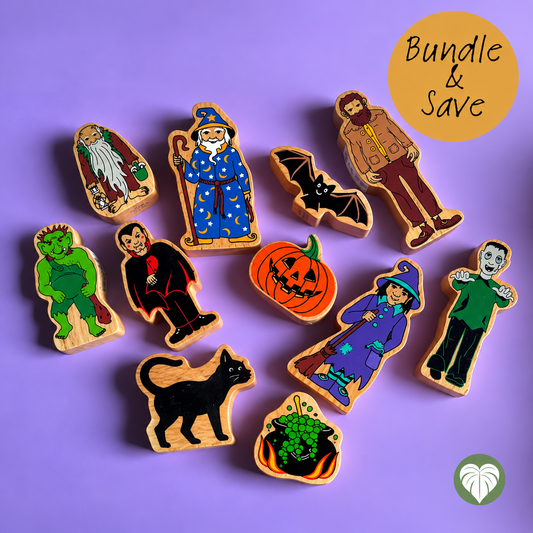 Lanka Kade Wooden Halloween Spooky Bundle - 11 Pieces