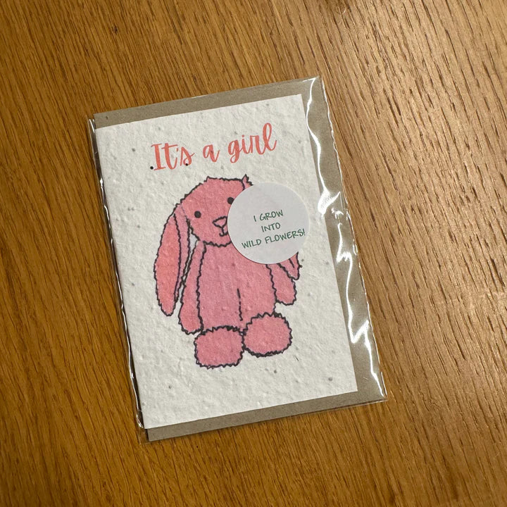 Seed Greeting Card, It's A Girl