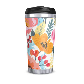 Reusable 450ml Travel Brew Cup, Blooming Lovely