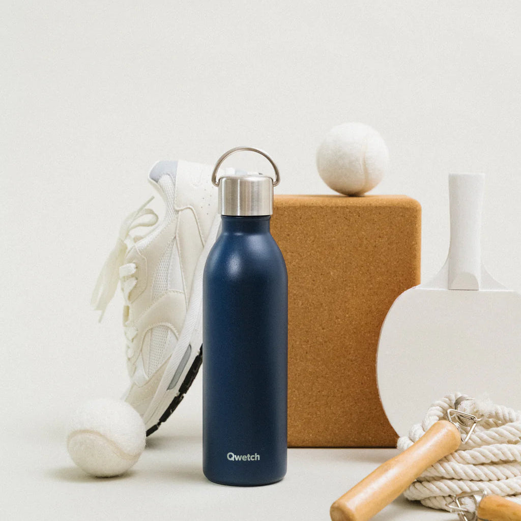 Qwetch Insulated Stainless Steel Bottle Navy, 1000ml