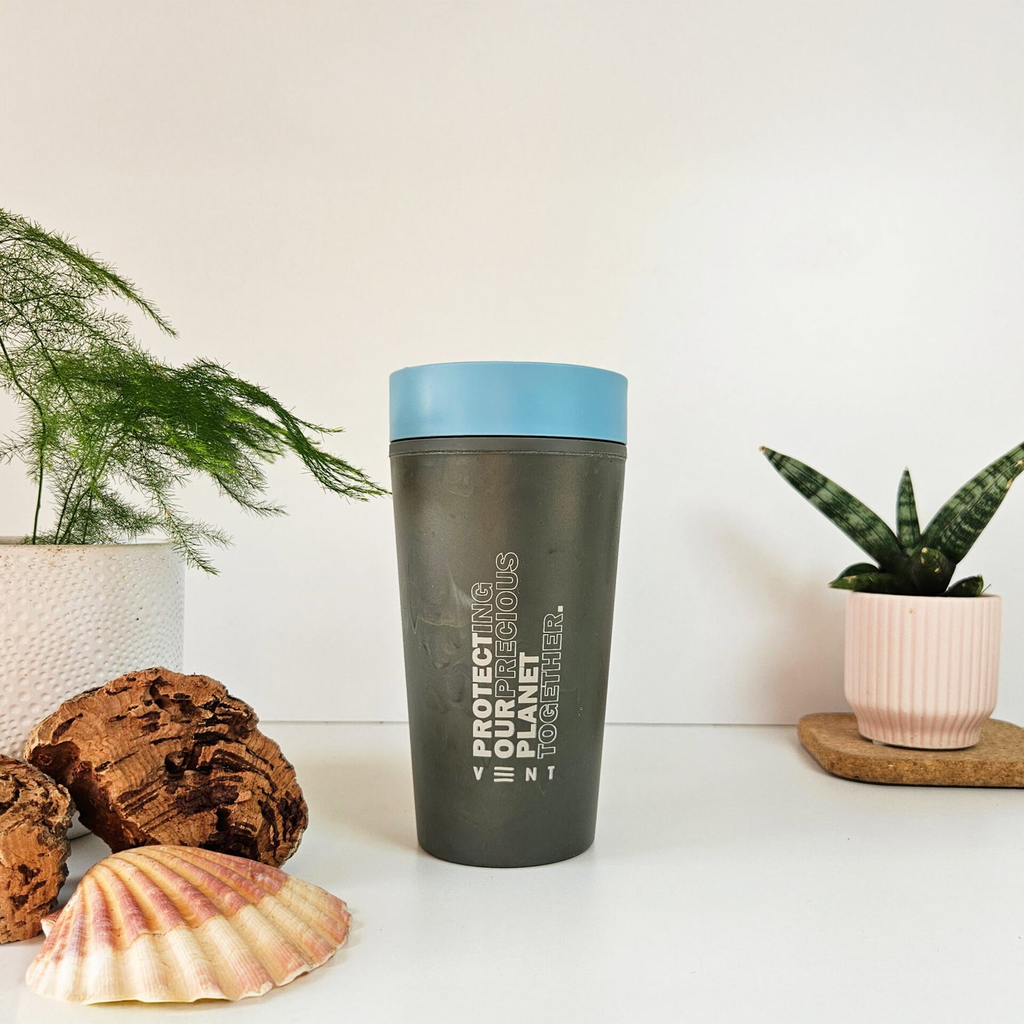 VENT for Change Reusable Travel Cup – Stone Wash Blue – Reclaimed