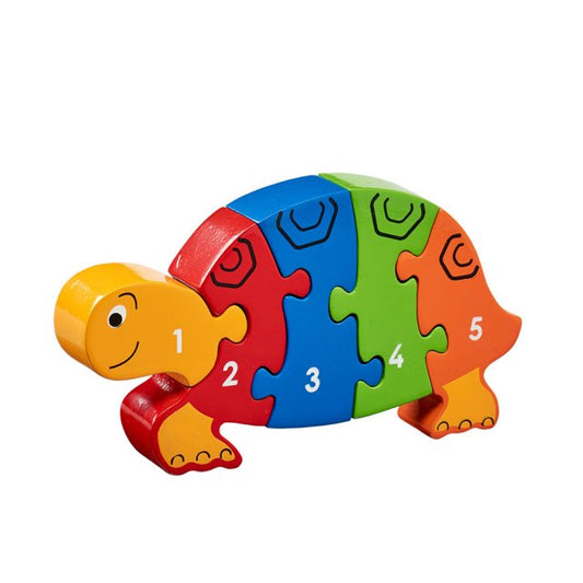 Lanka Kade Tortoise Wooden Number Jigsaw – FSC Educational Counting Puzzle
