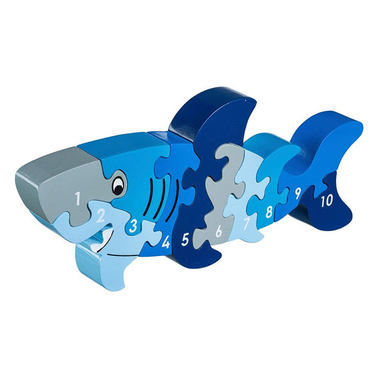 Lanka Kade Wooden Shark Number Jigsaw 1–10 – FSC Educational Counting Puzzle