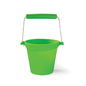 Bigjigs Toys Silicone Bucket – Kids Beach & Water Play Bucket, Green