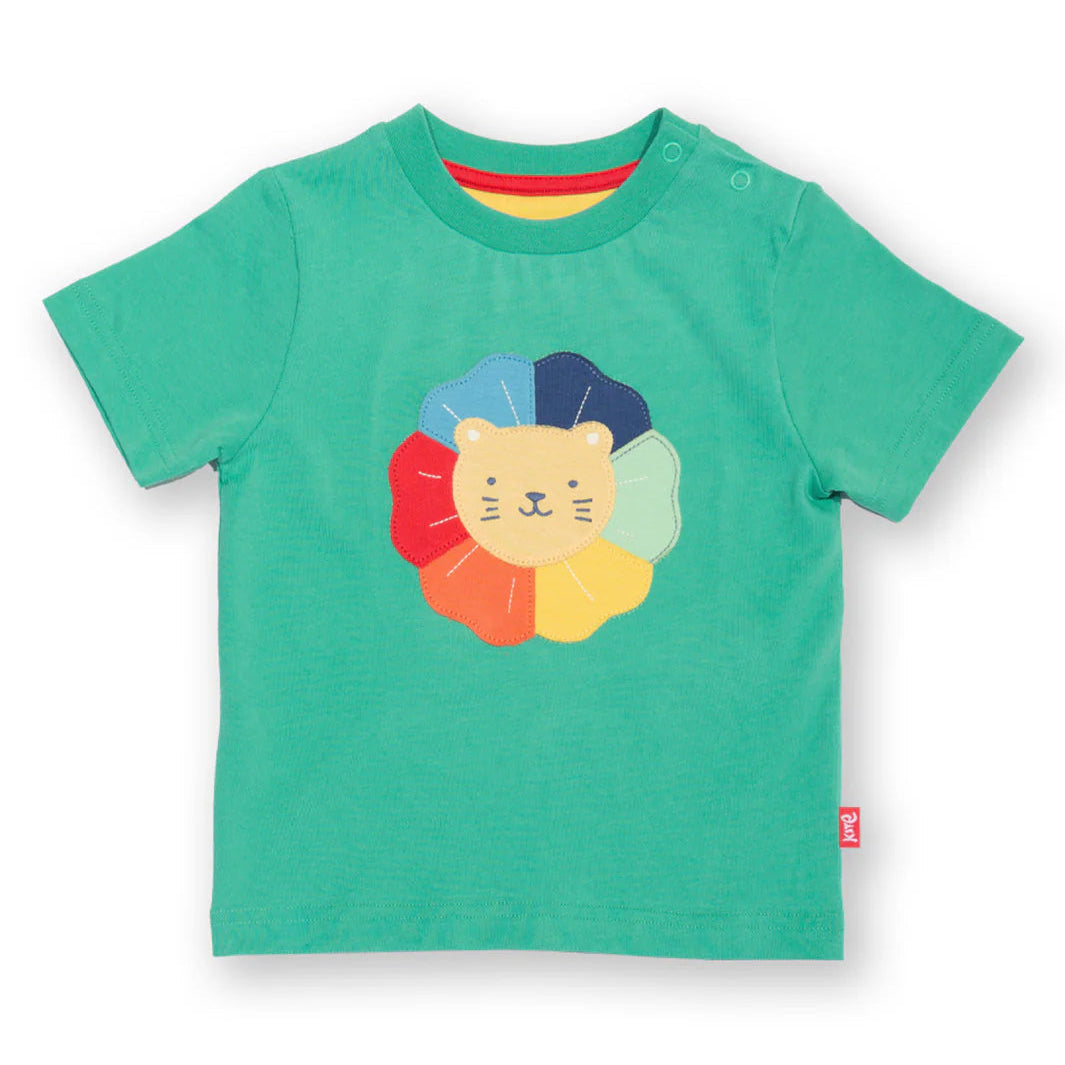 Kite Rainbow Lion T-Shirt – Organic Cotton Kids Animal Tee