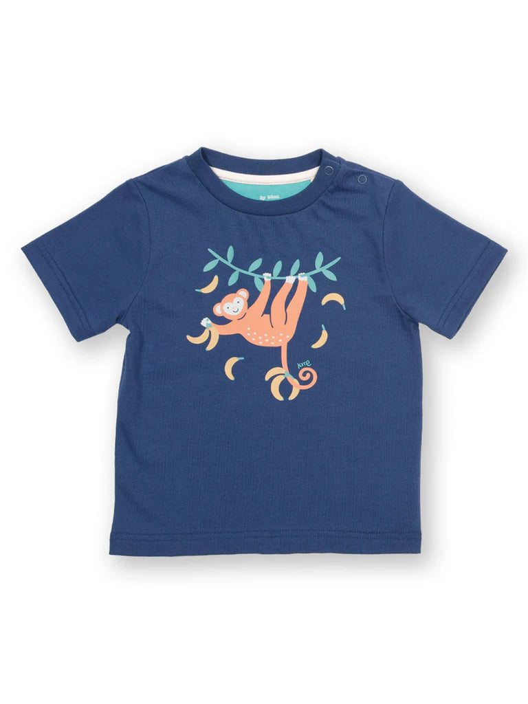Kite Monkey Munch T-Shirt – Organic Cotton Kids Monkey Tee