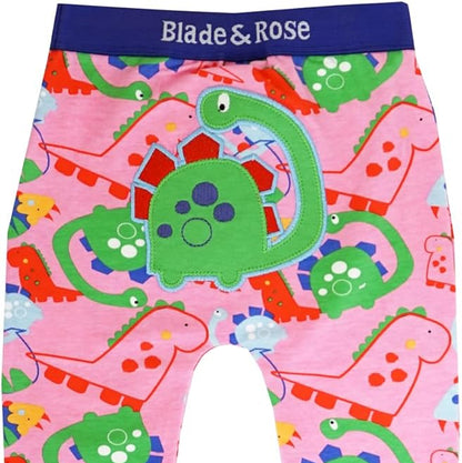 Bright Dinosaur Summer Leggings