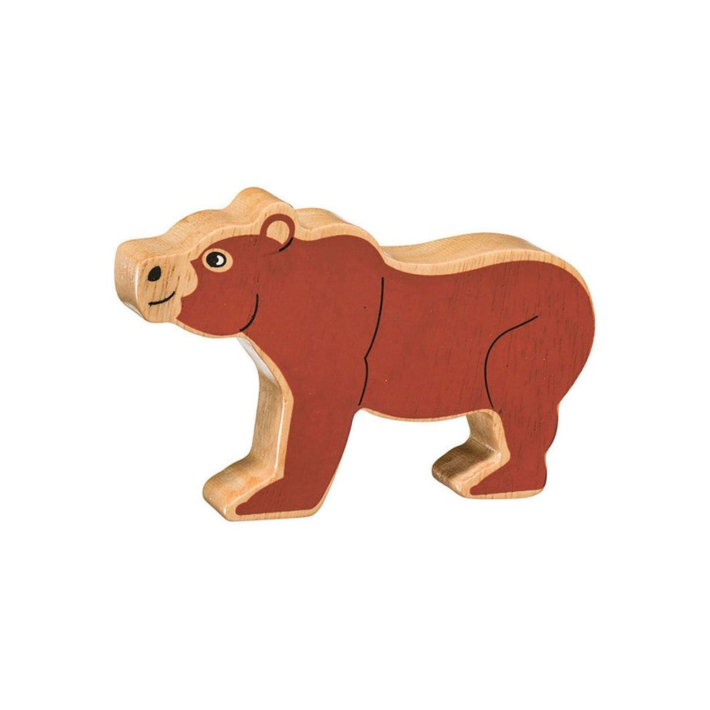 Natural Wooden Brown Bear