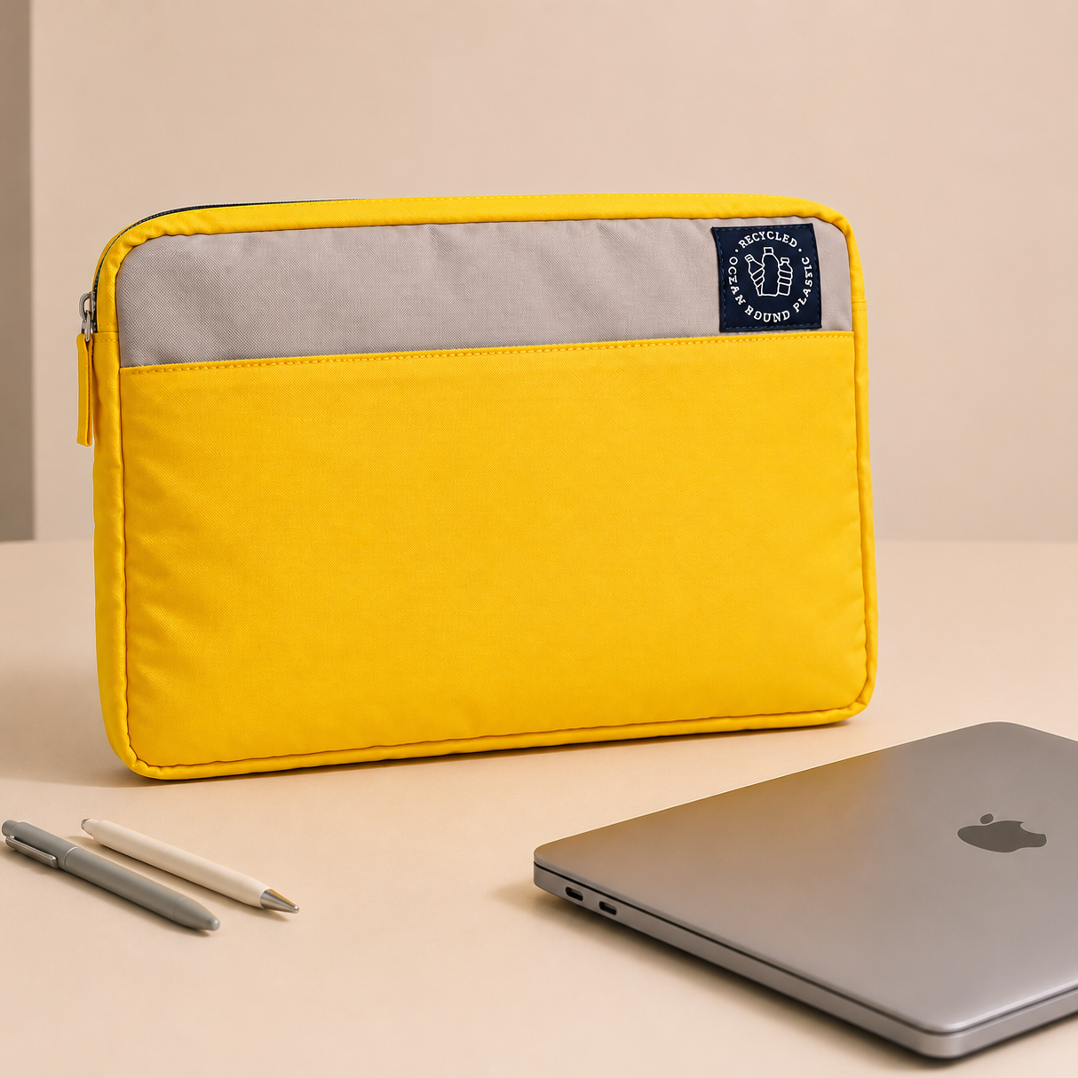 VENT for Change Recycled Ocean Plastic Laptop Sleeve – 14 Inch - Yellow