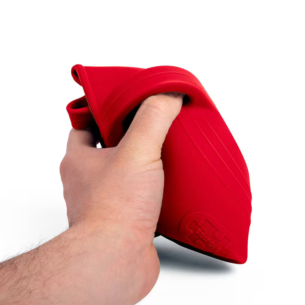 Bigjigs Toys Silicone Watering Can – Kids Water Play Toy, Red
