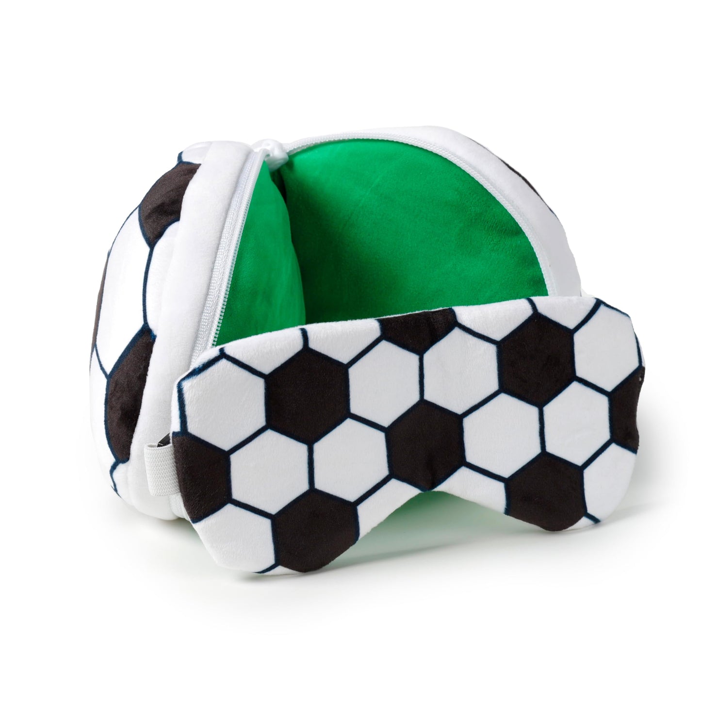 Relaxeazzz Travel Pillow & Eye Mask, Football