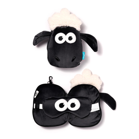 Relaxeazzz Travel Pillow & Eye Mask, Shaun The Sheep