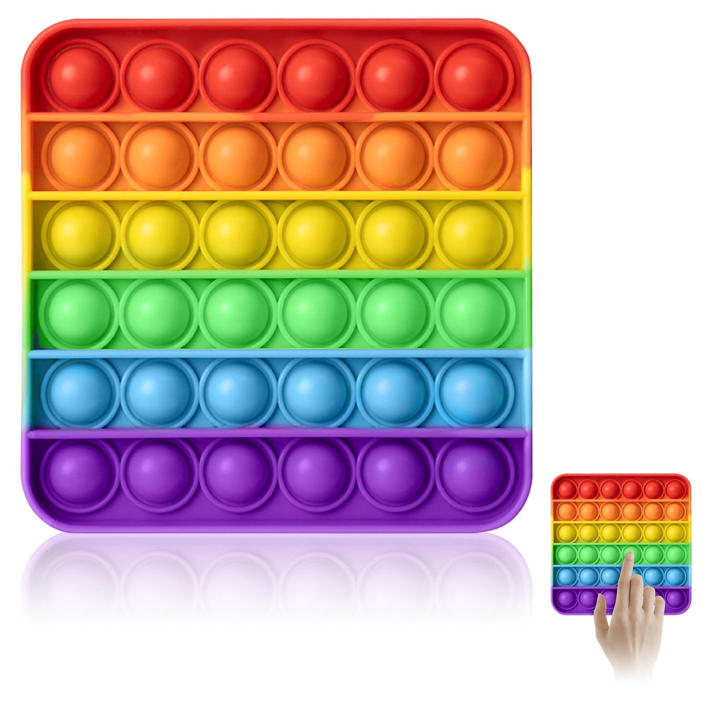 Silicone Pop-It Fidget Toy – Reusable Sensory Bubble Activity Toy for Kids & Stress Relief