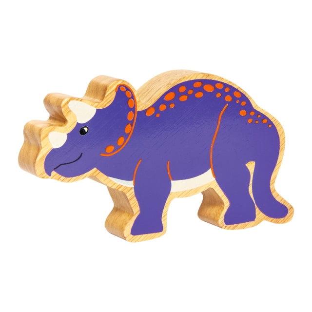Lanka Kade Natural Wooden Purple Triceratops