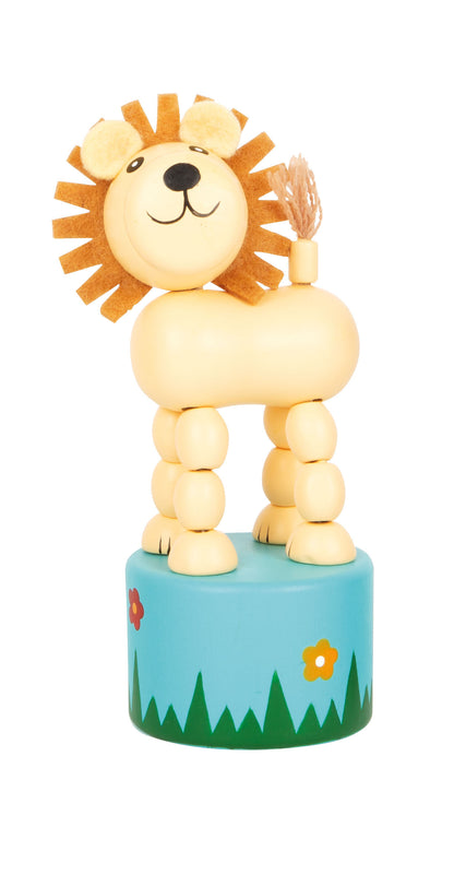 Small Foot Dancing Safari Animals – Wooden Push-Up Toys