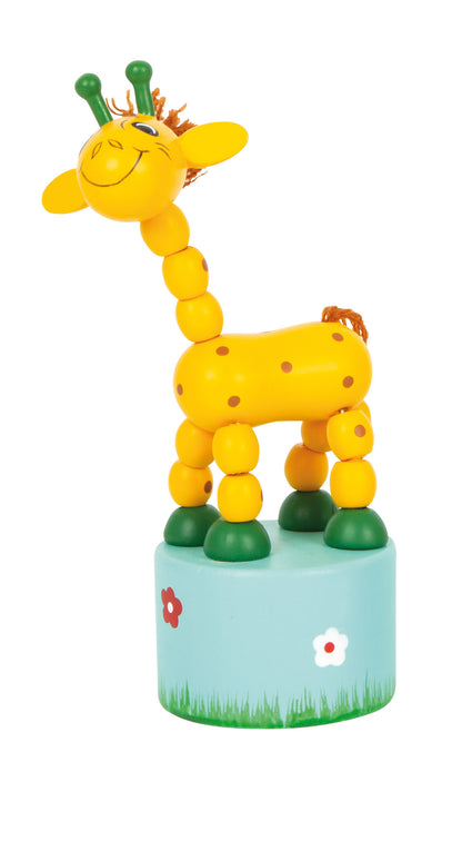 Small Foot Dancing Safari Animals – Wooden Push-Up Toys