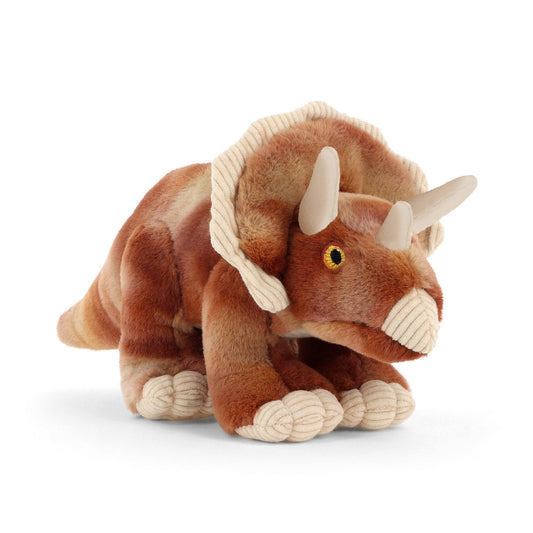 Keeleco Collectable Dinosaurs 26cm – Recycled Dinosaur Soft Toys, Triceratops